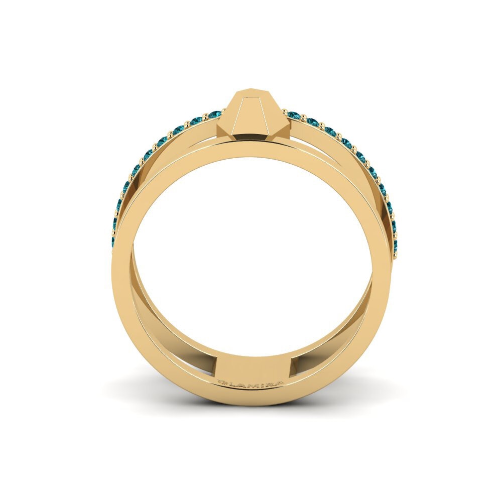 Diamante Azul Anel Thalwil