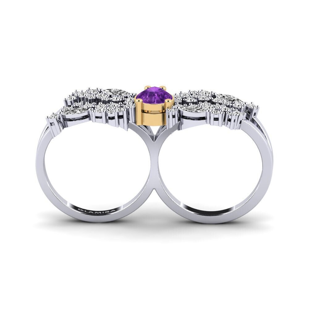 Amatista Anillo Fagulha