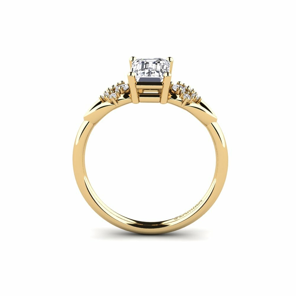 Diamond Engagement Ring Milu - Emerald