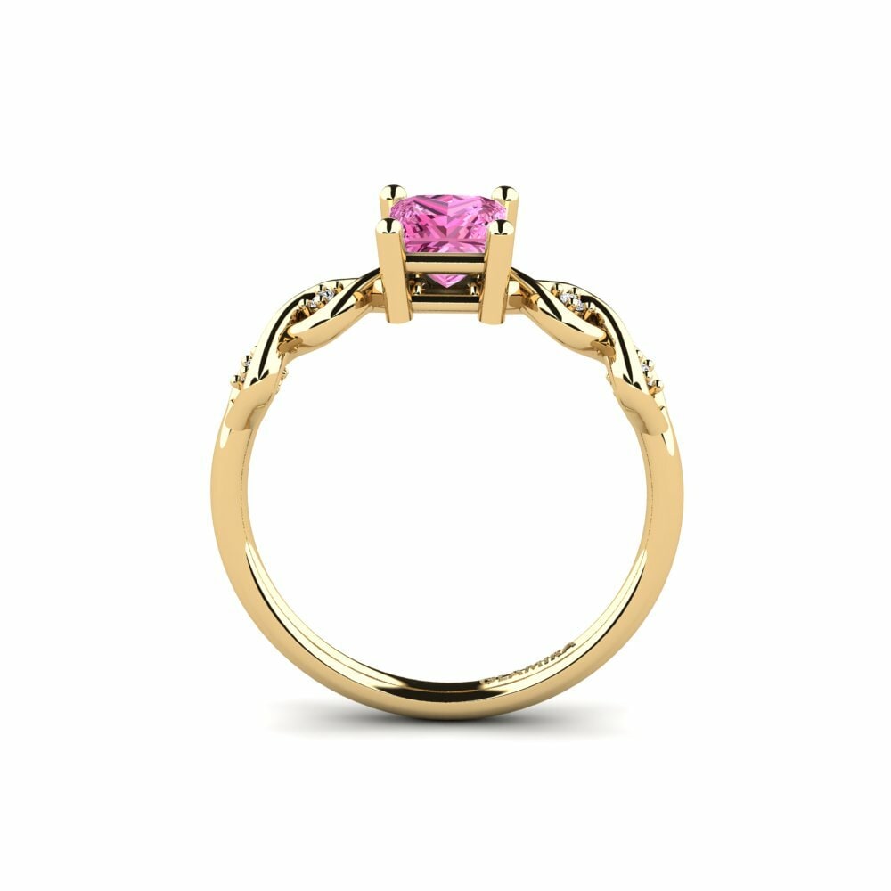 Pink Topaz Engagement Ring Nisse - Princess