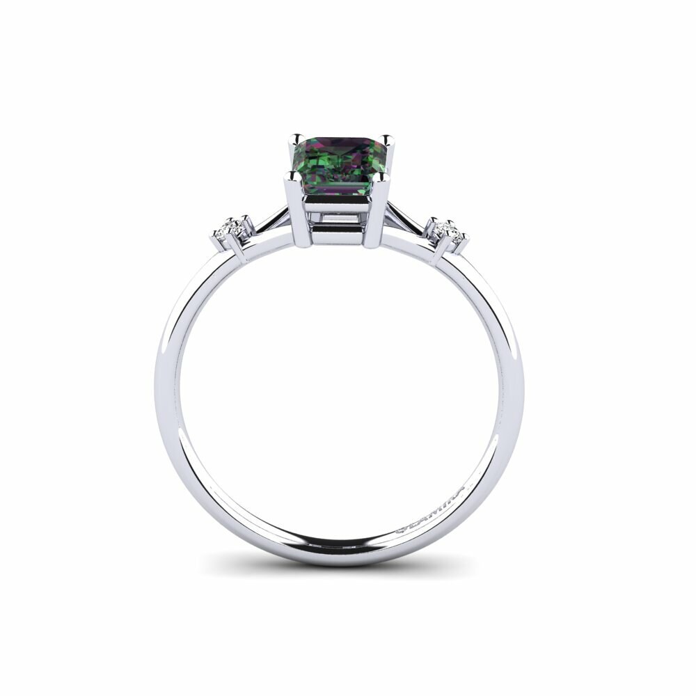 Mystic Topaz Engagement Ring Zephyra - Emerald