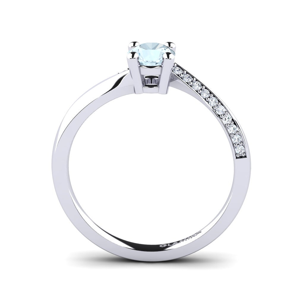 Aquamarine Engagement Ring Abella
