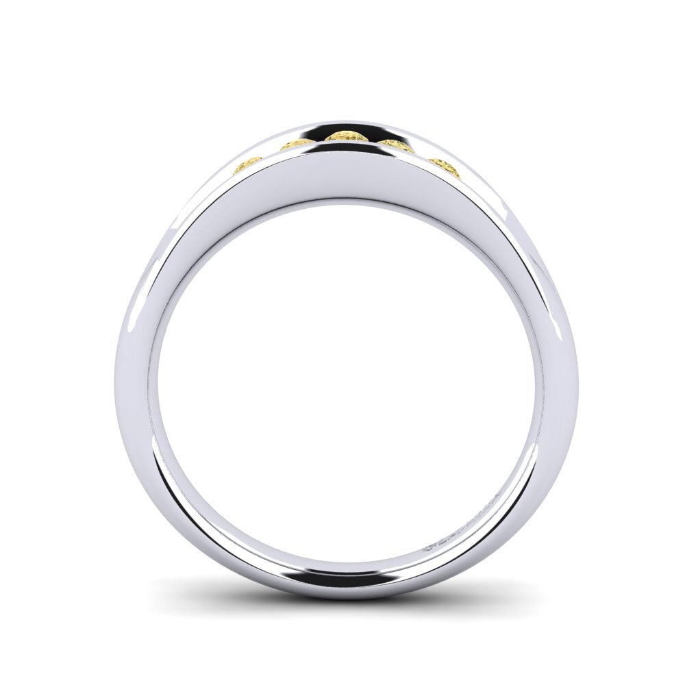 Diamante Amarillo Anillo de compromiso Abent