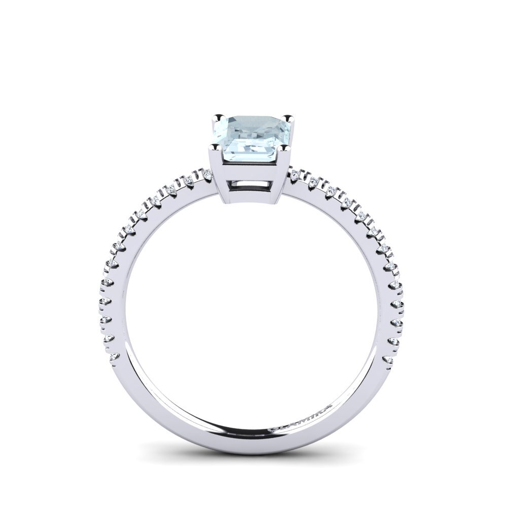 Aquamarine Engagement Ring Aldea