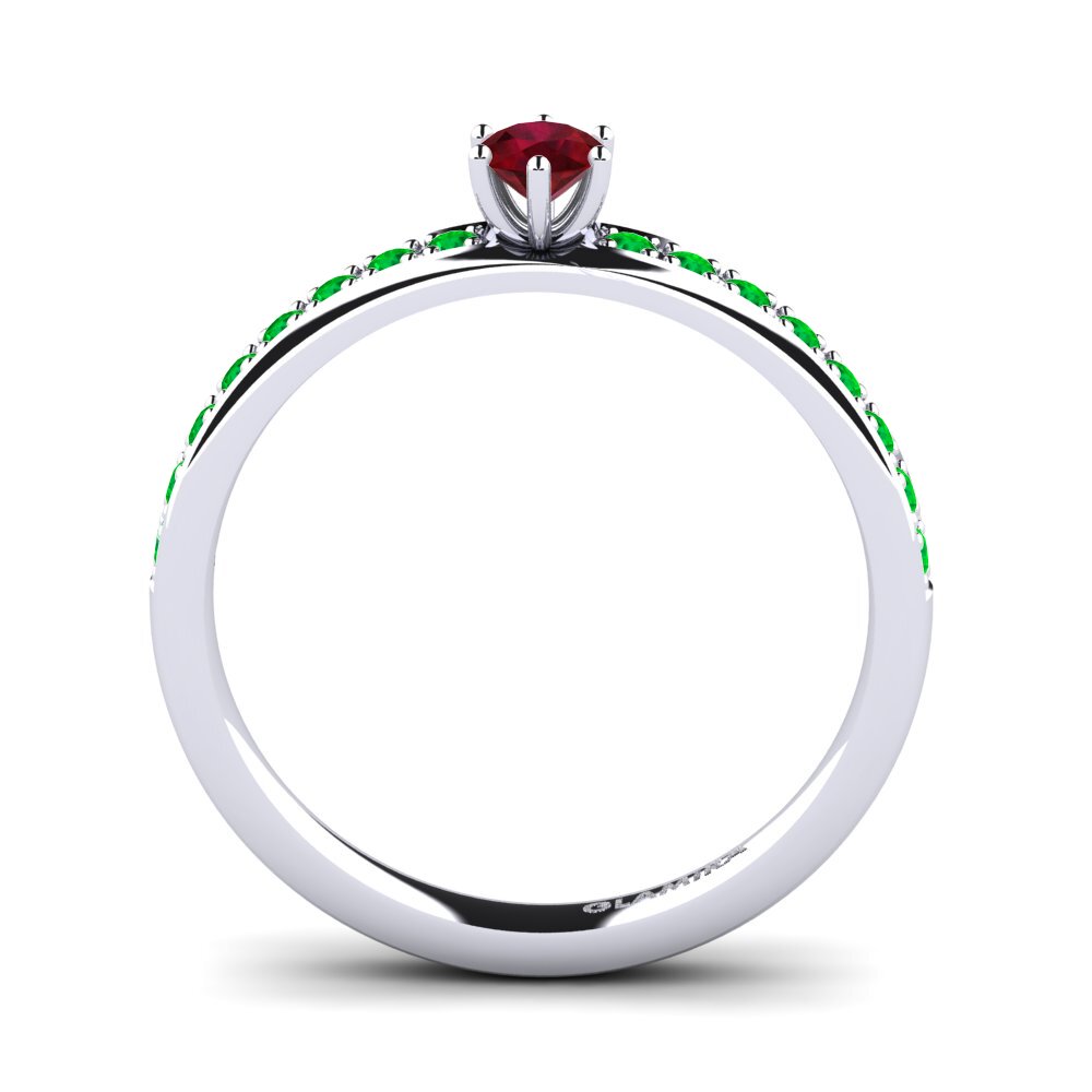 Ruby Engagement Ring Ageall 0.16 crt