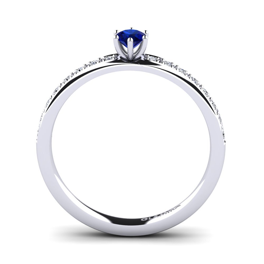 Zafiro Anillo de compromiso Ageall 0.16 crt