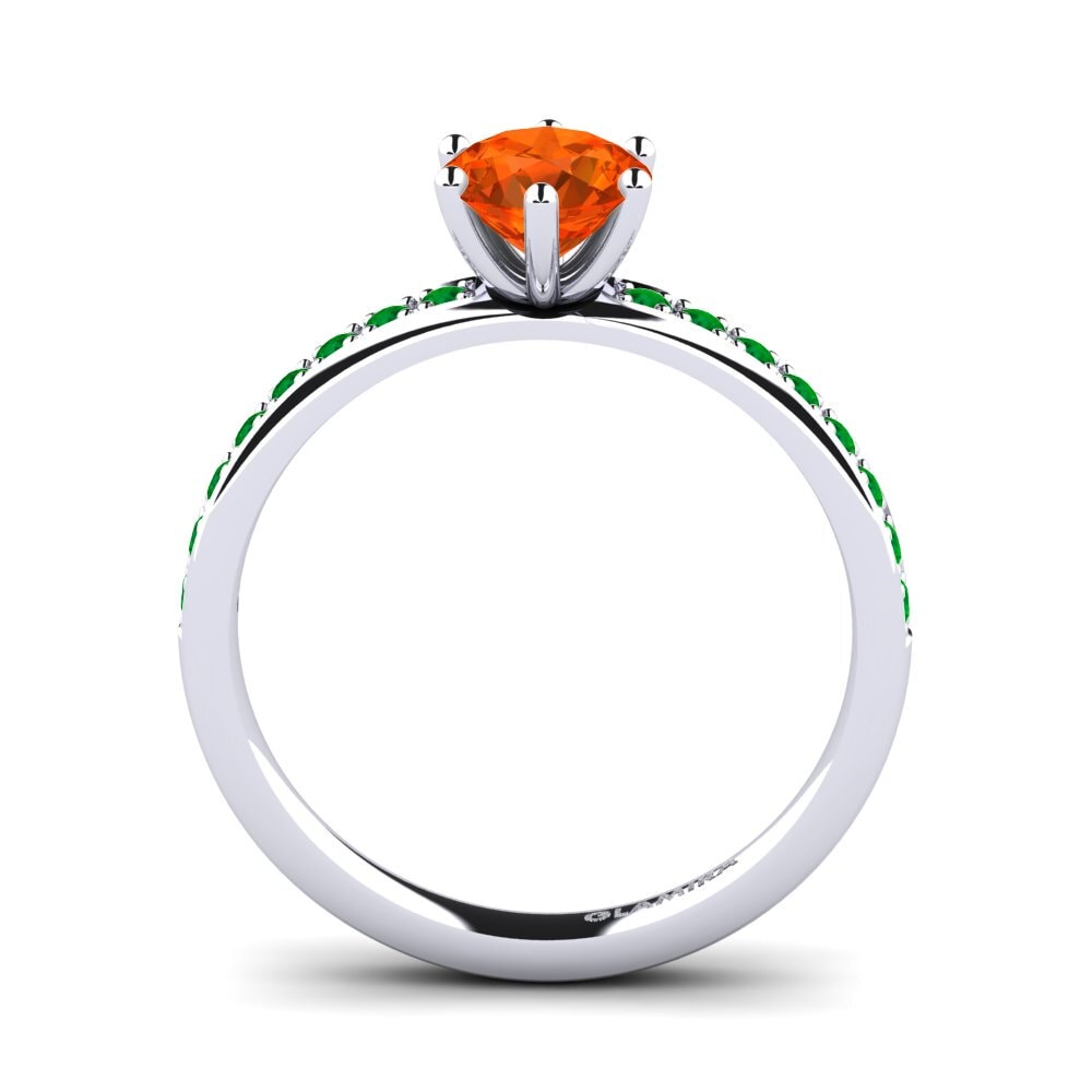 Fire-Opal Engagement Ring Ageall 0.8 crt