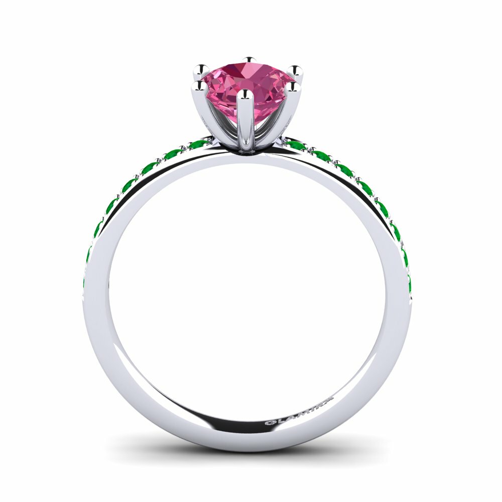 Pink Tourmaline Engagement Ring Ageall 1.0 crt