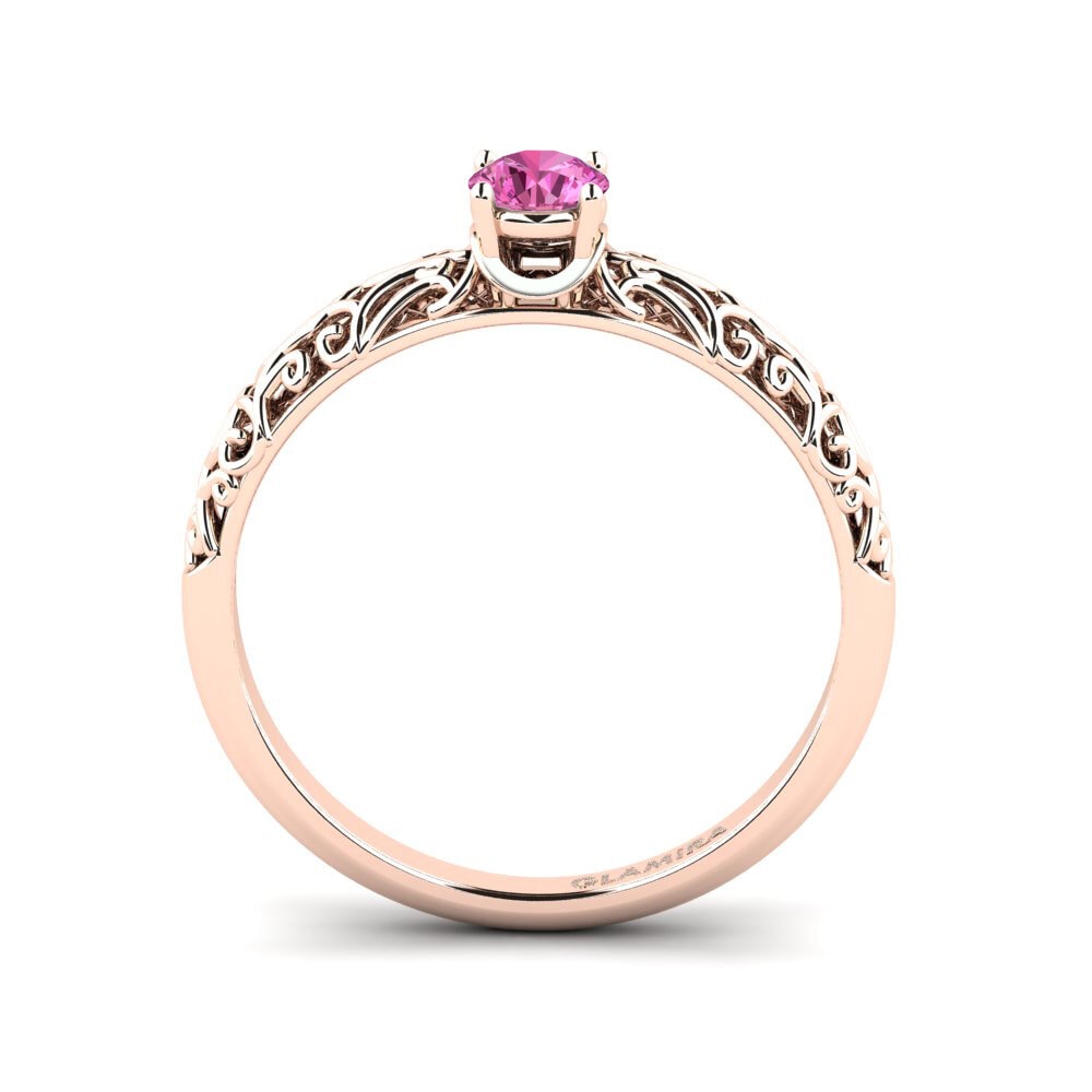 Topacio Rosa Anillo de compromiso Alfreda