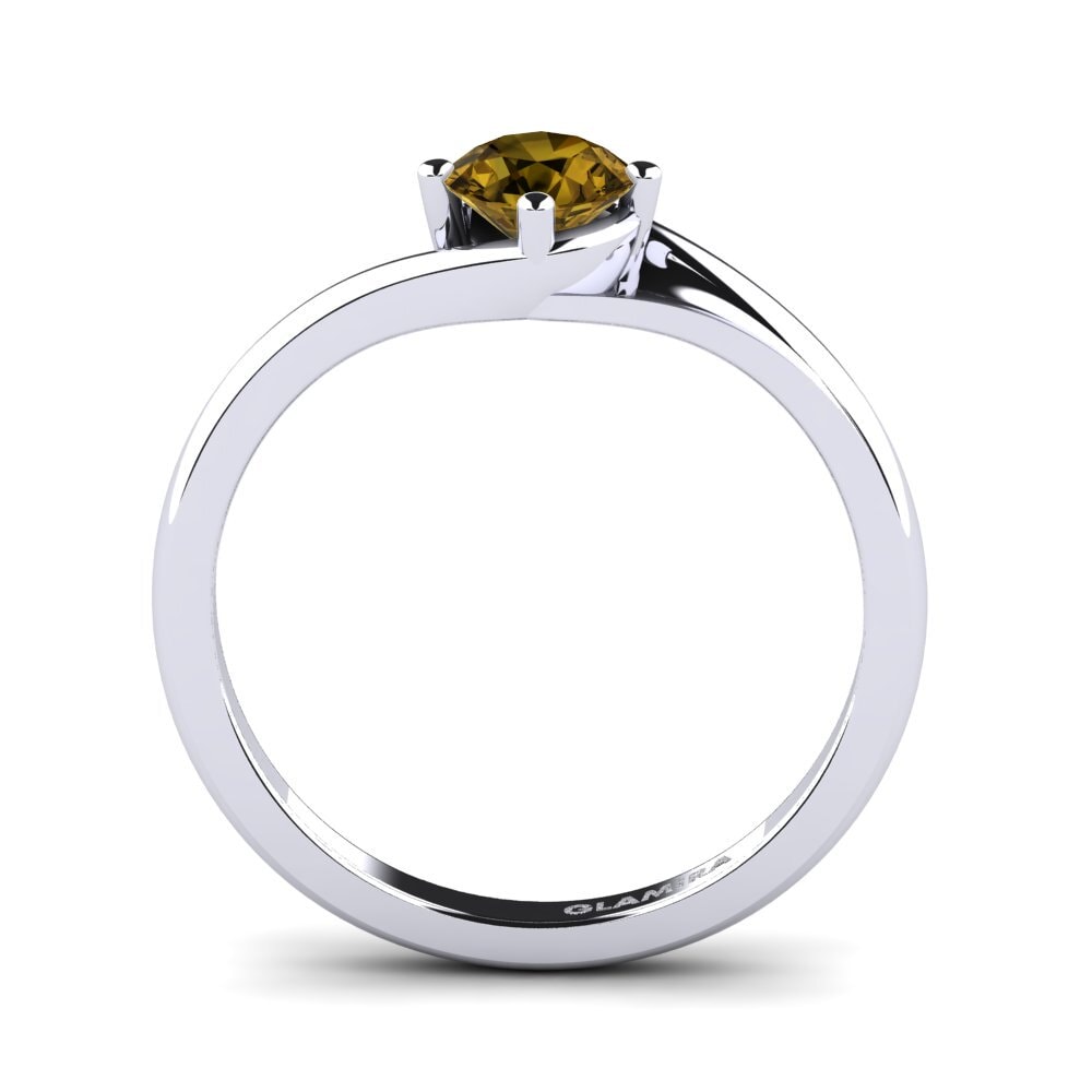 Brown Zircon Engagement Ring Alfrida 0.5 crt