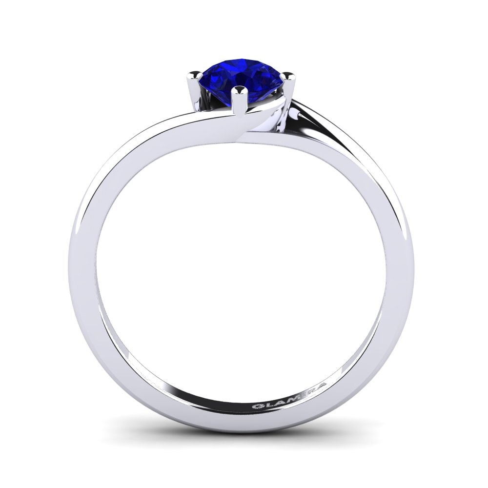 Saphir (im Labor gezüchtet) Verlobungsring Alfrida 0.5 crt