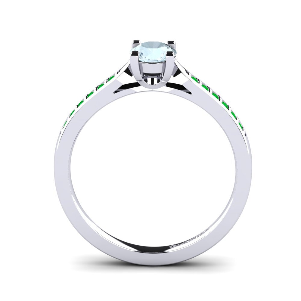 Aquamarine Engagement Ring Alina