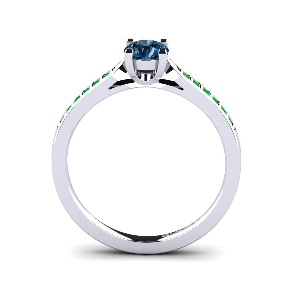 Blue Diamond Engagement Ring Alina