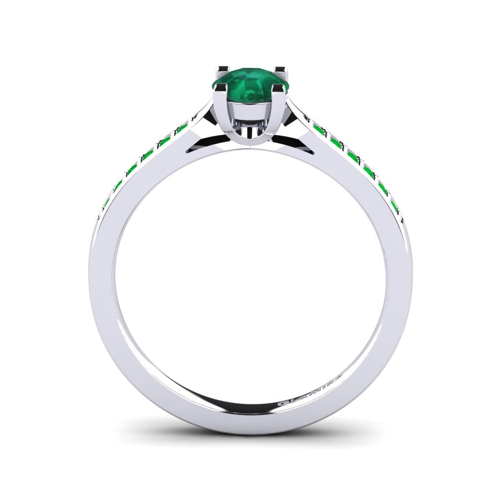 Emerald Engagement Ring Alina