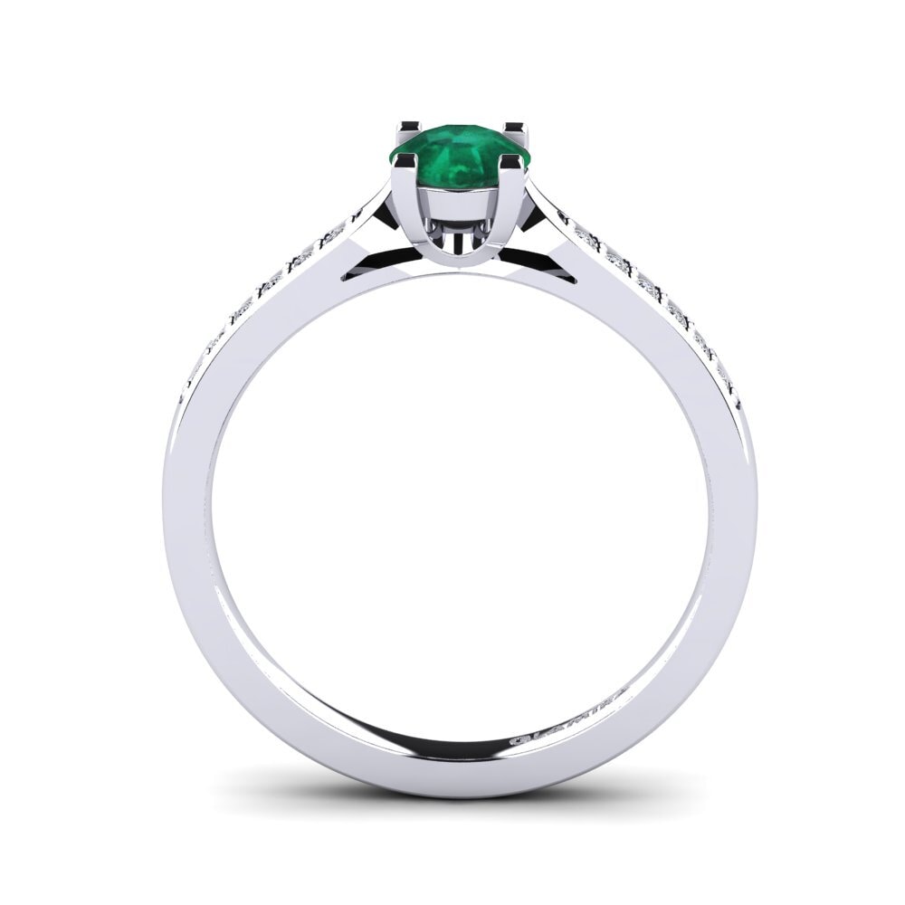 Emerald Engagement Ring Alina