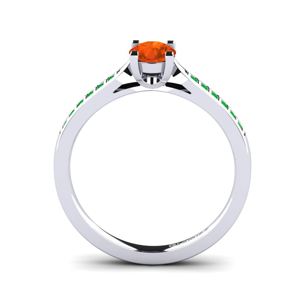Fire-Opal Engagement Ring Alina