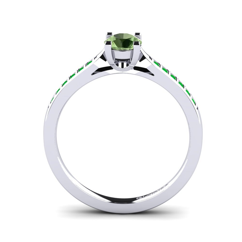 Green Sapphire Engagement Ring Alina