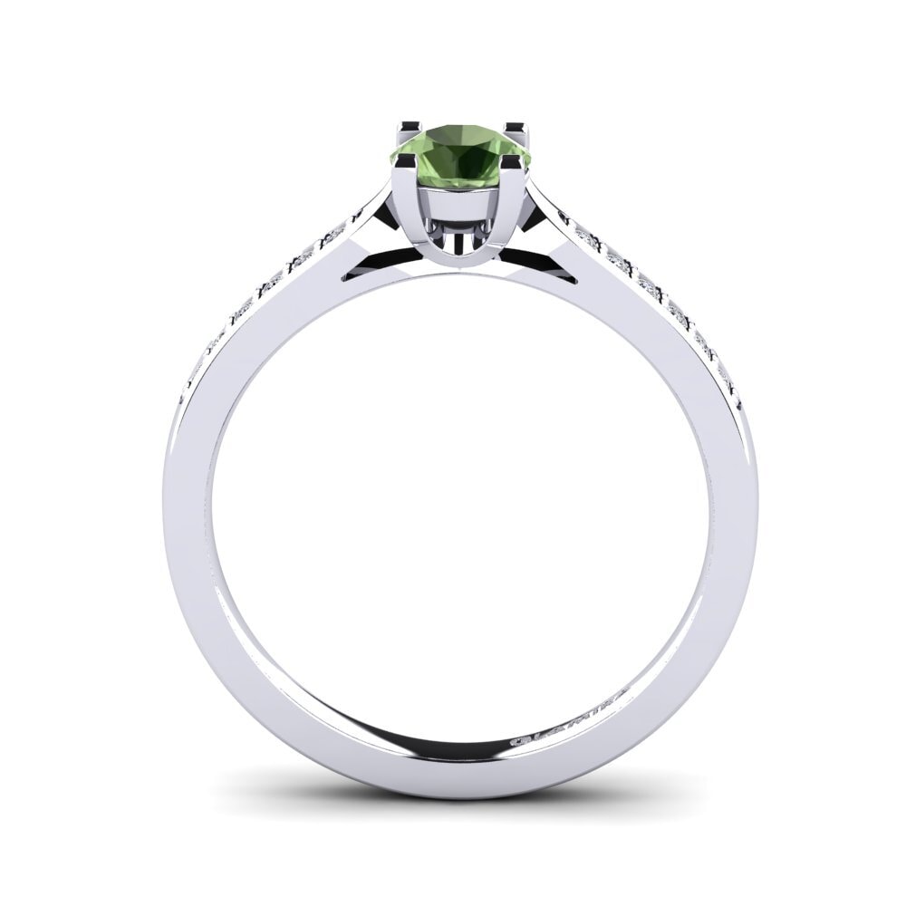 Green Sapphire Engagement Ring Alina