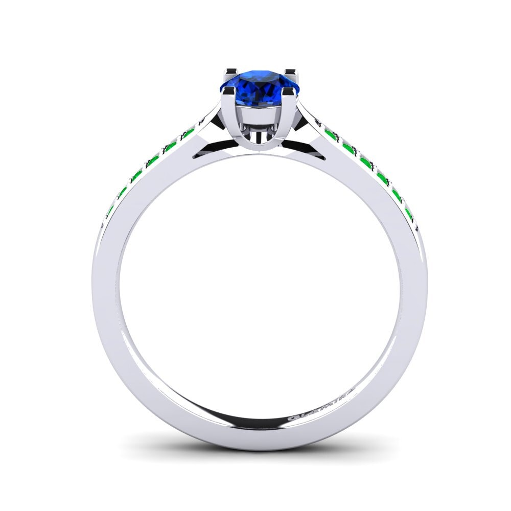 Sapphire (Lab Created) Engagement Ring Alina
