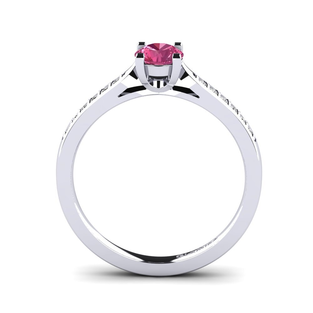 Pink Tourmaline Engagement Ring Alina