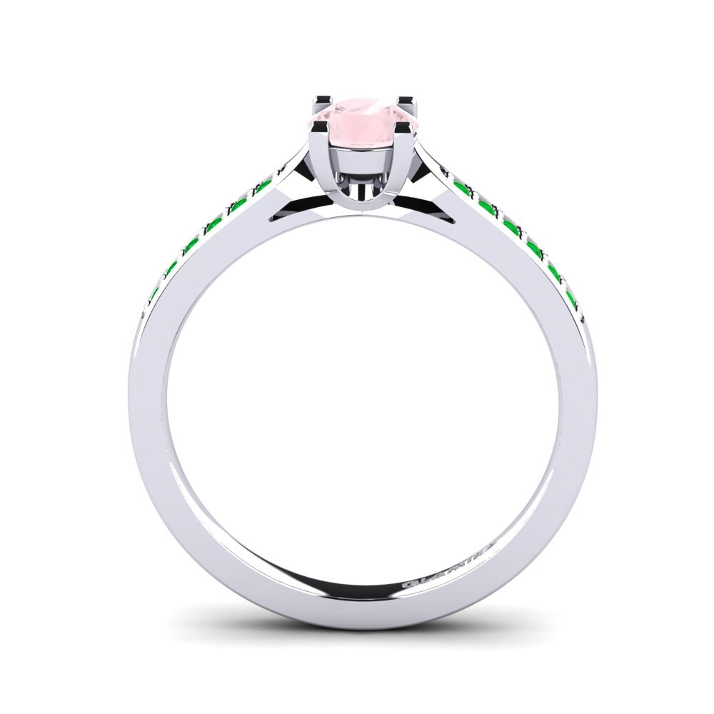 Rose Quartz Engagement Ring Alina