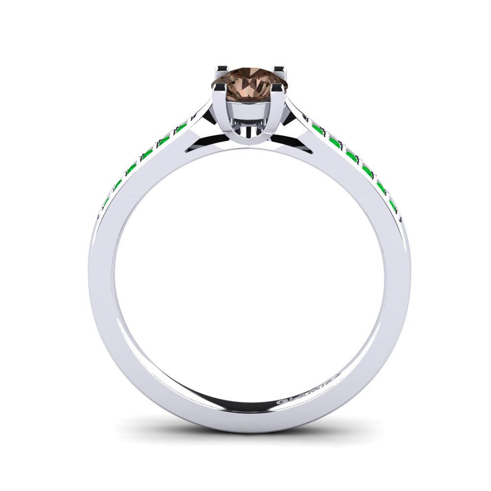 Smoky Quartz Engagement Ring Alina