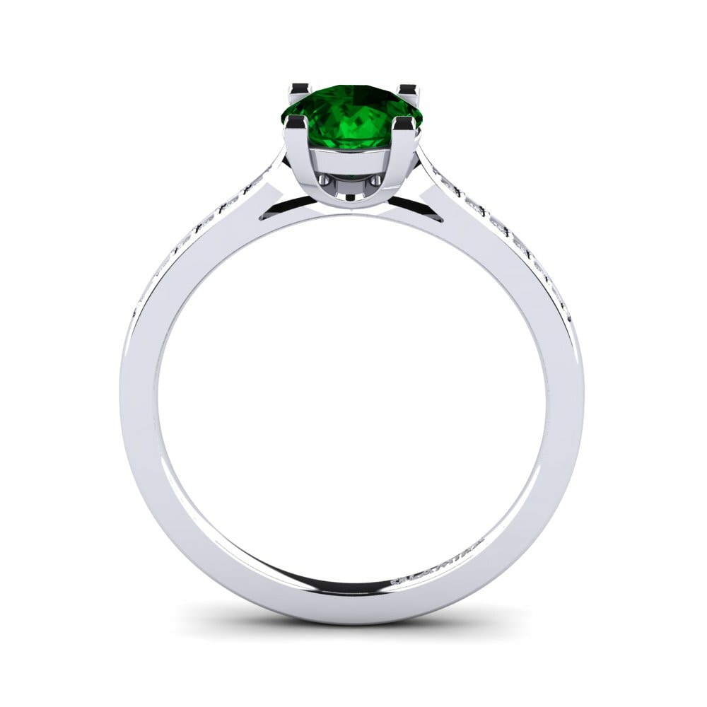 Green Zirconia Engagement Ring Alina 1.0 crt