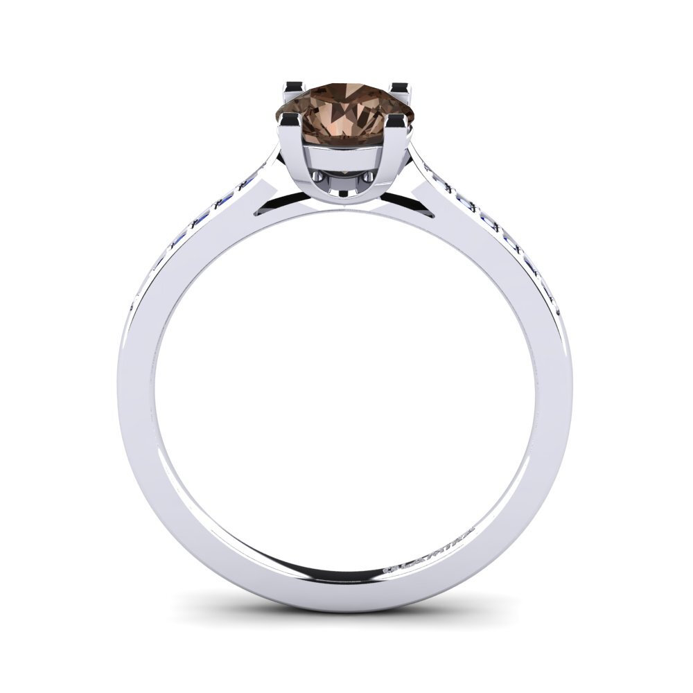 Smoky Quartz Engagement Ring Alina 1.0 crt