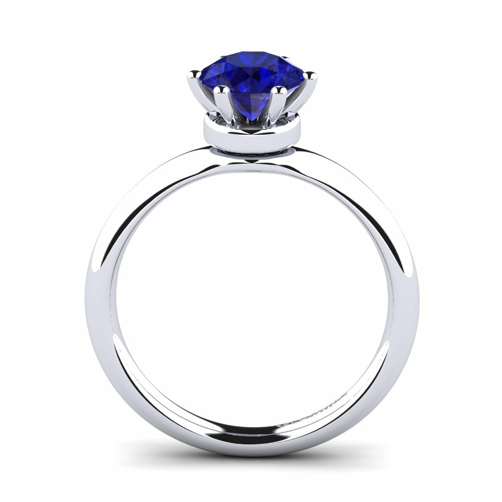 Safiro (Creado en Laboratorio) Anillo de compromiso Almira 1.0 crt