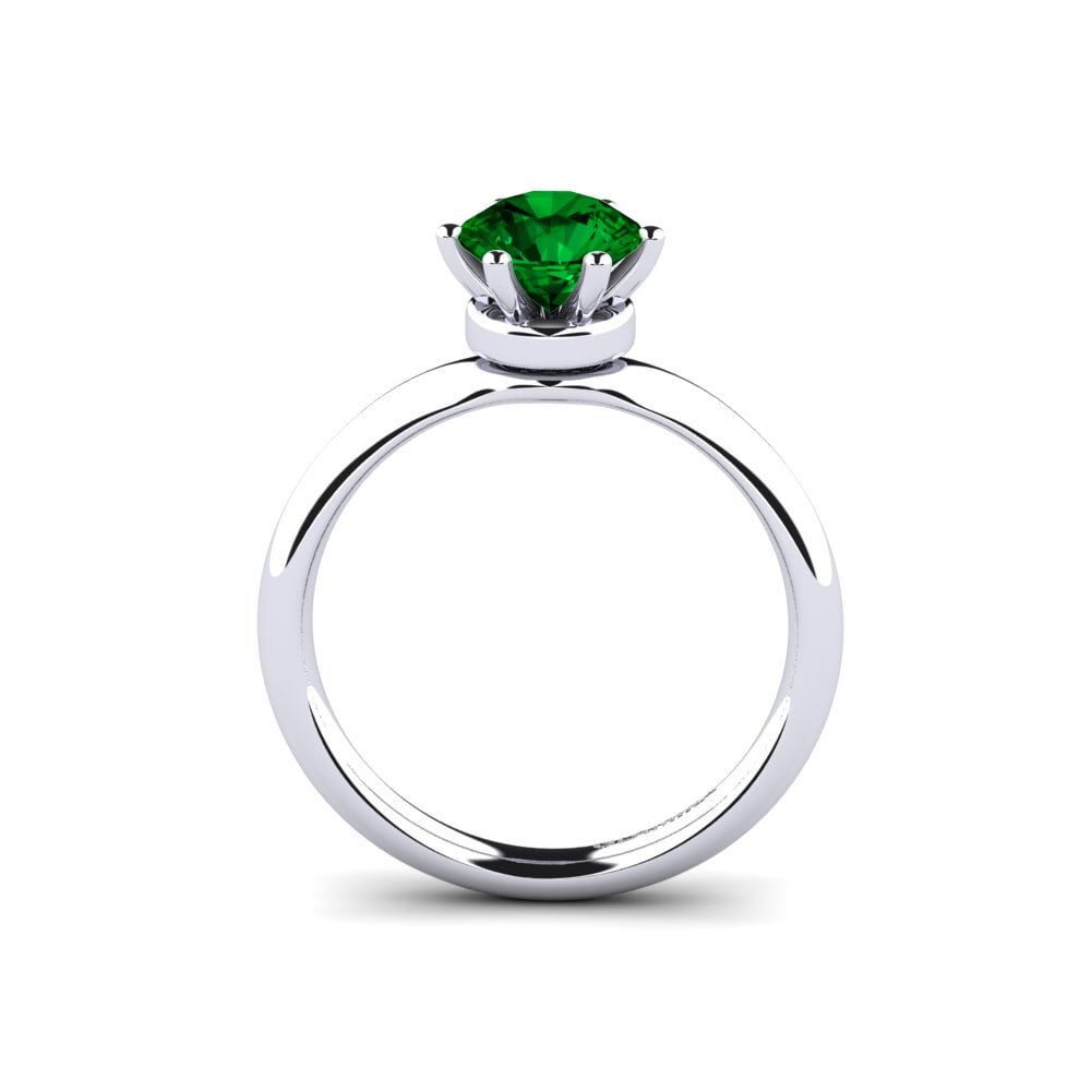 Green Zirconia Engagement Ring Almira 1.0 crt