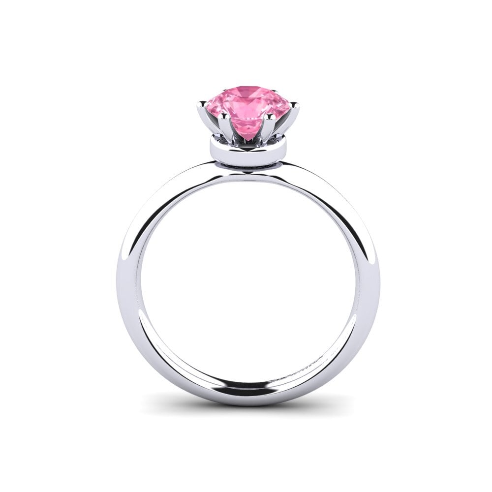 Zafiro Rosado Anillo de compromiso Almira 1.0 crt