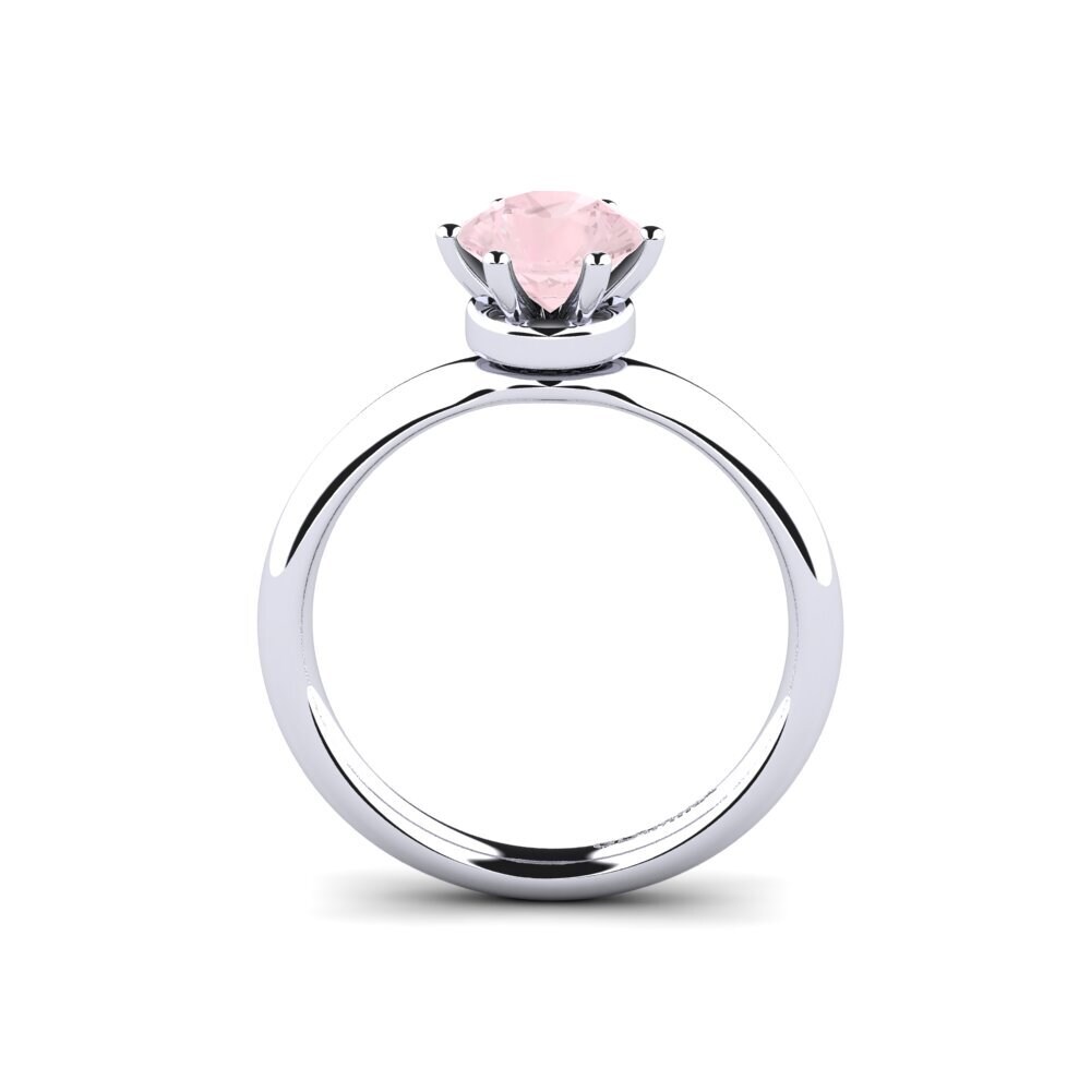 Rose Quartz Engagement Ring Almira 1.0 crt