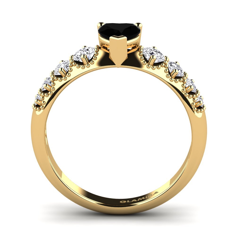 Black Onyx Engagement Ring Alonnisos