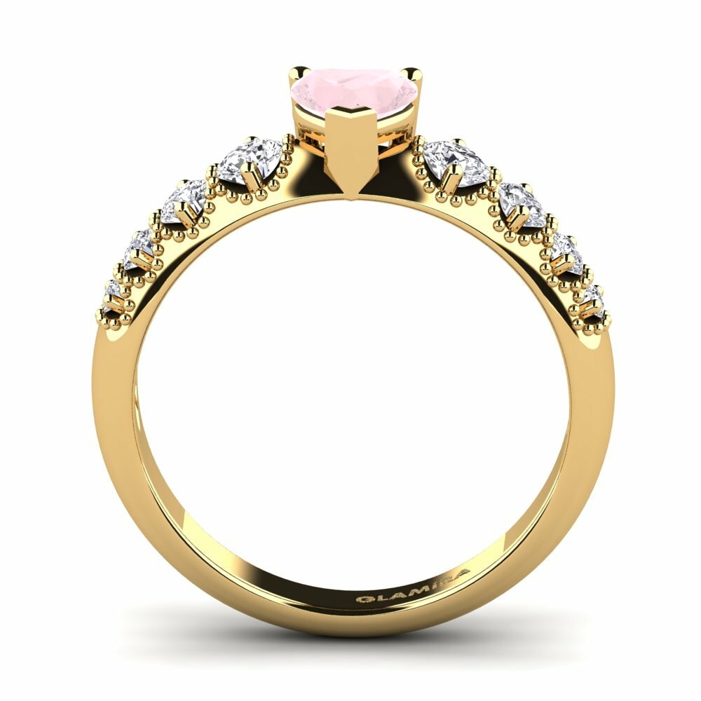Quartz Rose Bague de fiançailles Alonnisos
