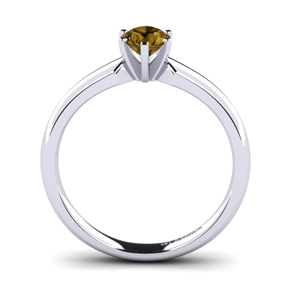 Brown Zircon Engagement Ring Amanda 0.5crt
