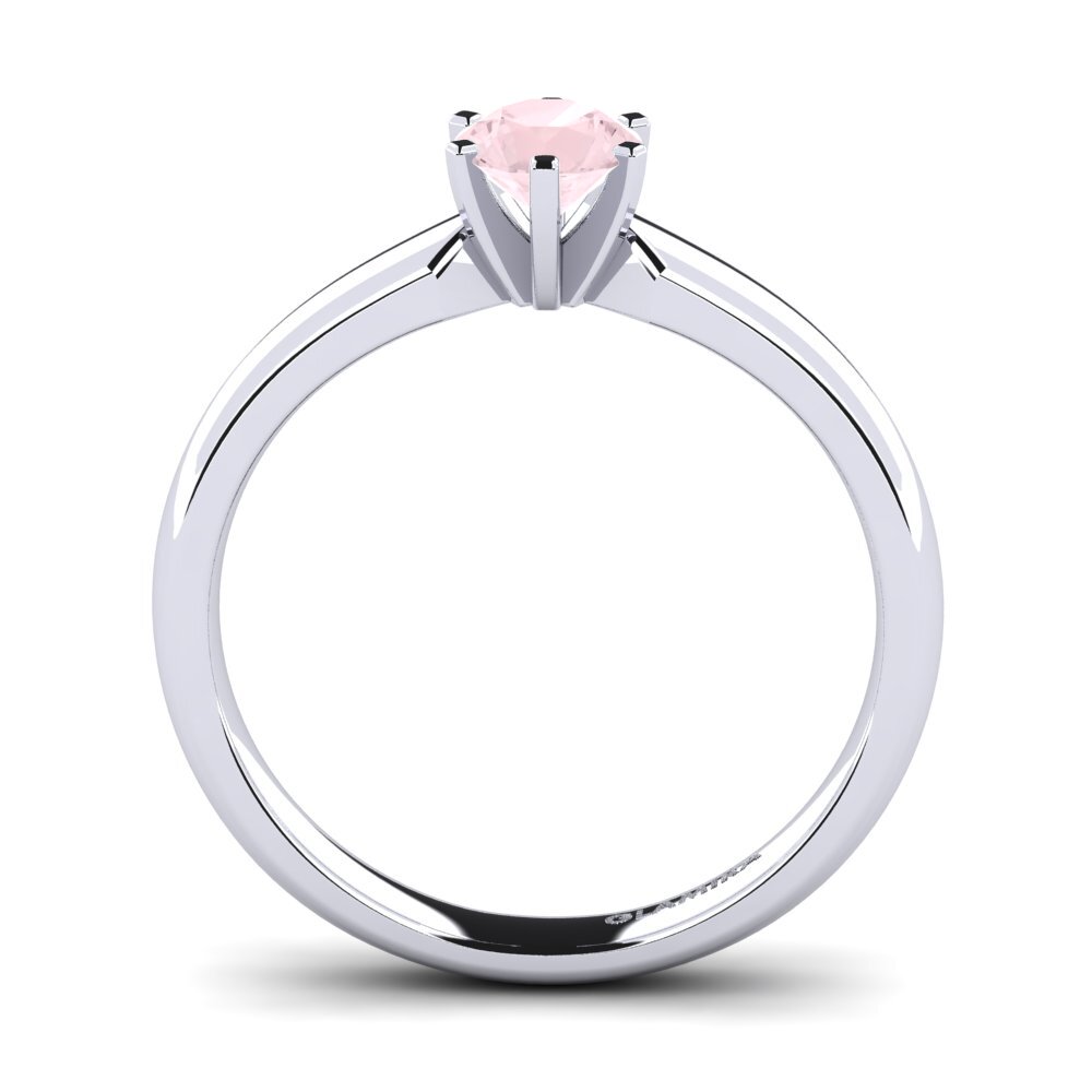 Rose Quartz Engagement Ring Amanda 0.5 crt