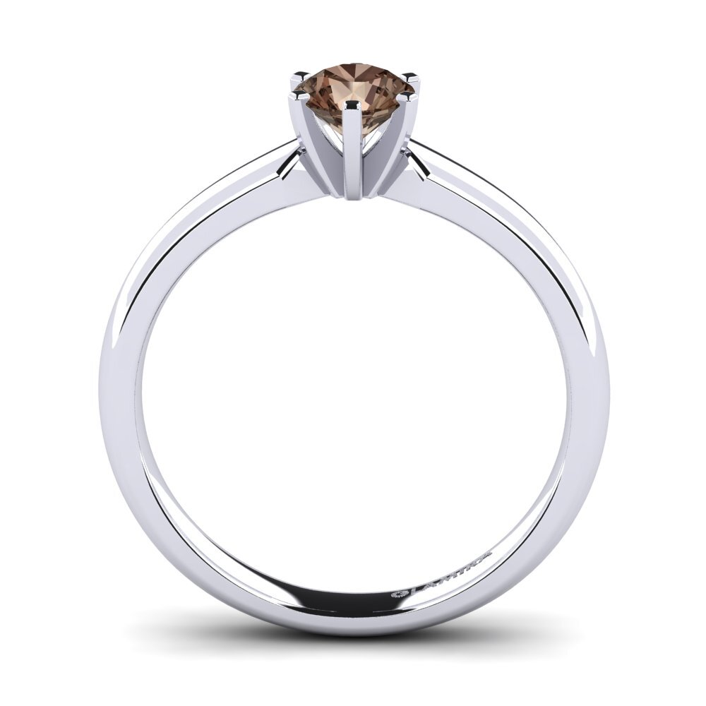 Smoky Quartz Engagement Ring Amanda 0.5crt