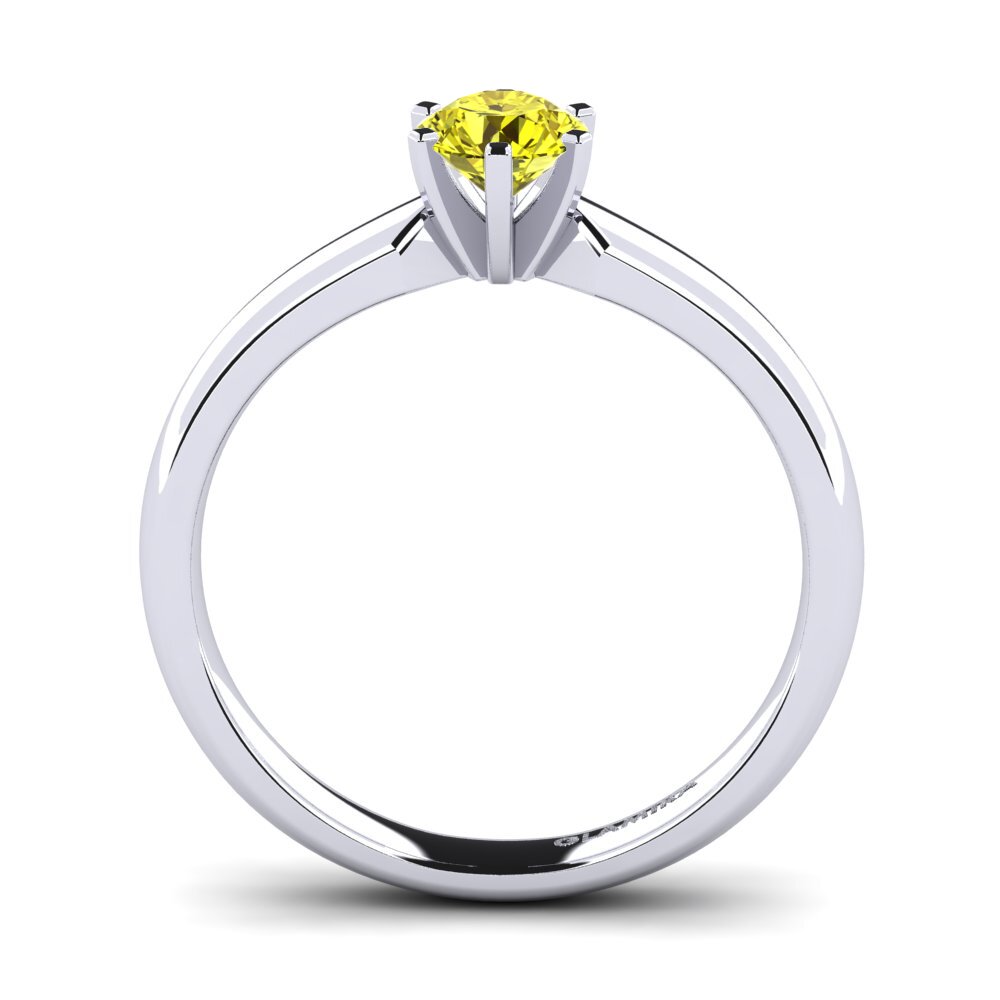 Diamante Amarillo Anillo de compromiso Amanda 0.5crt