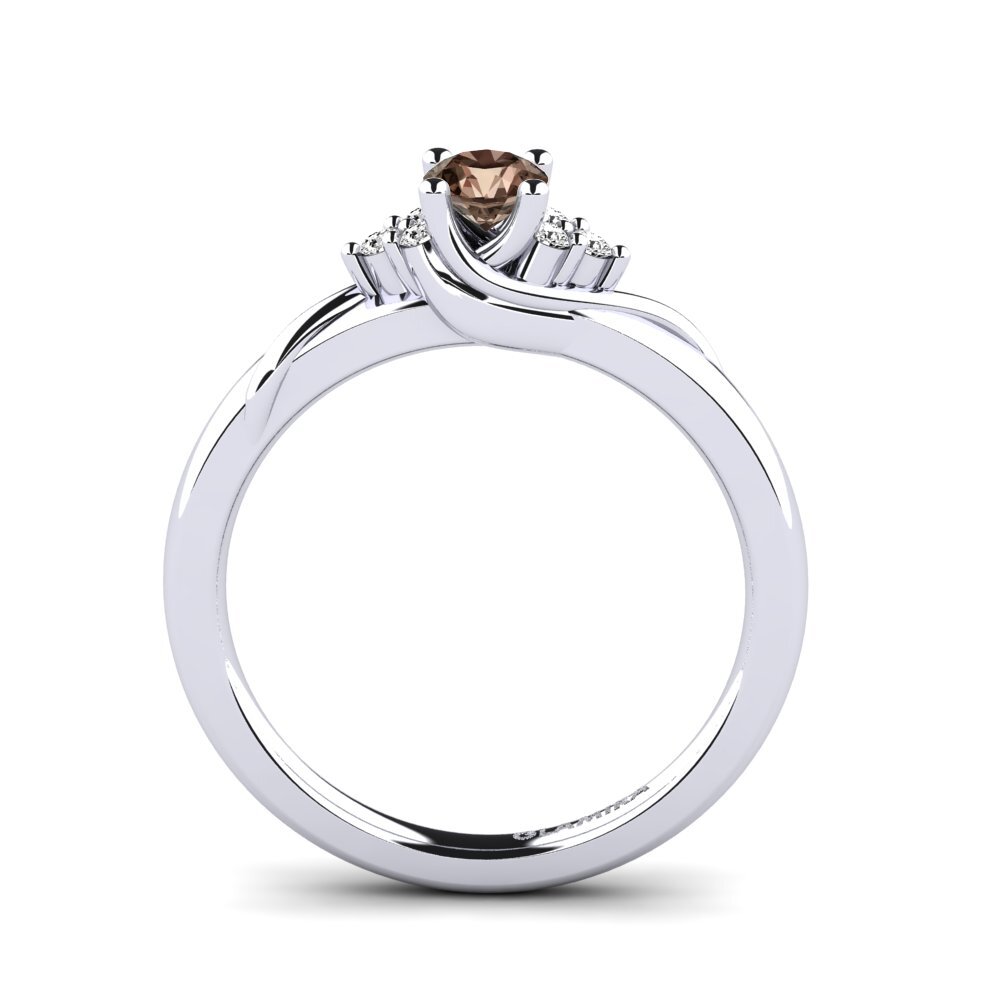 Smoky Quartz Engagement Ring Amaya