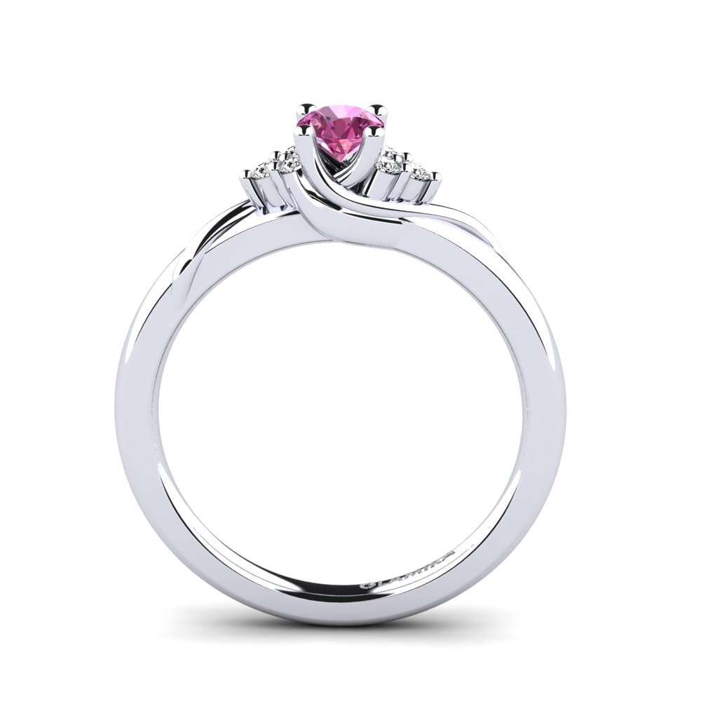 Pink Topaz Engagement Ring Amaya