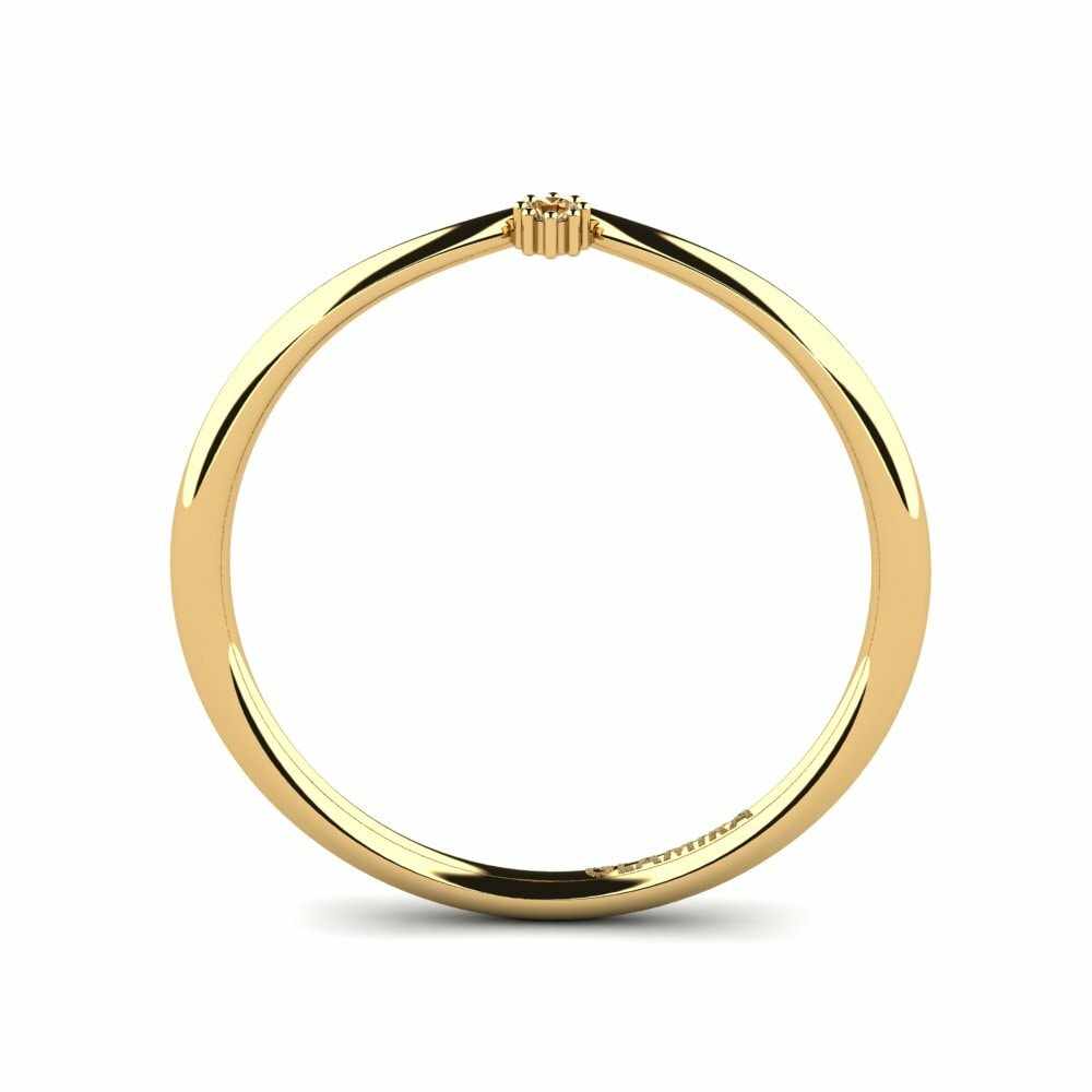 14ct Yellow Gold Brown Diamond Engagement Ring Angelika