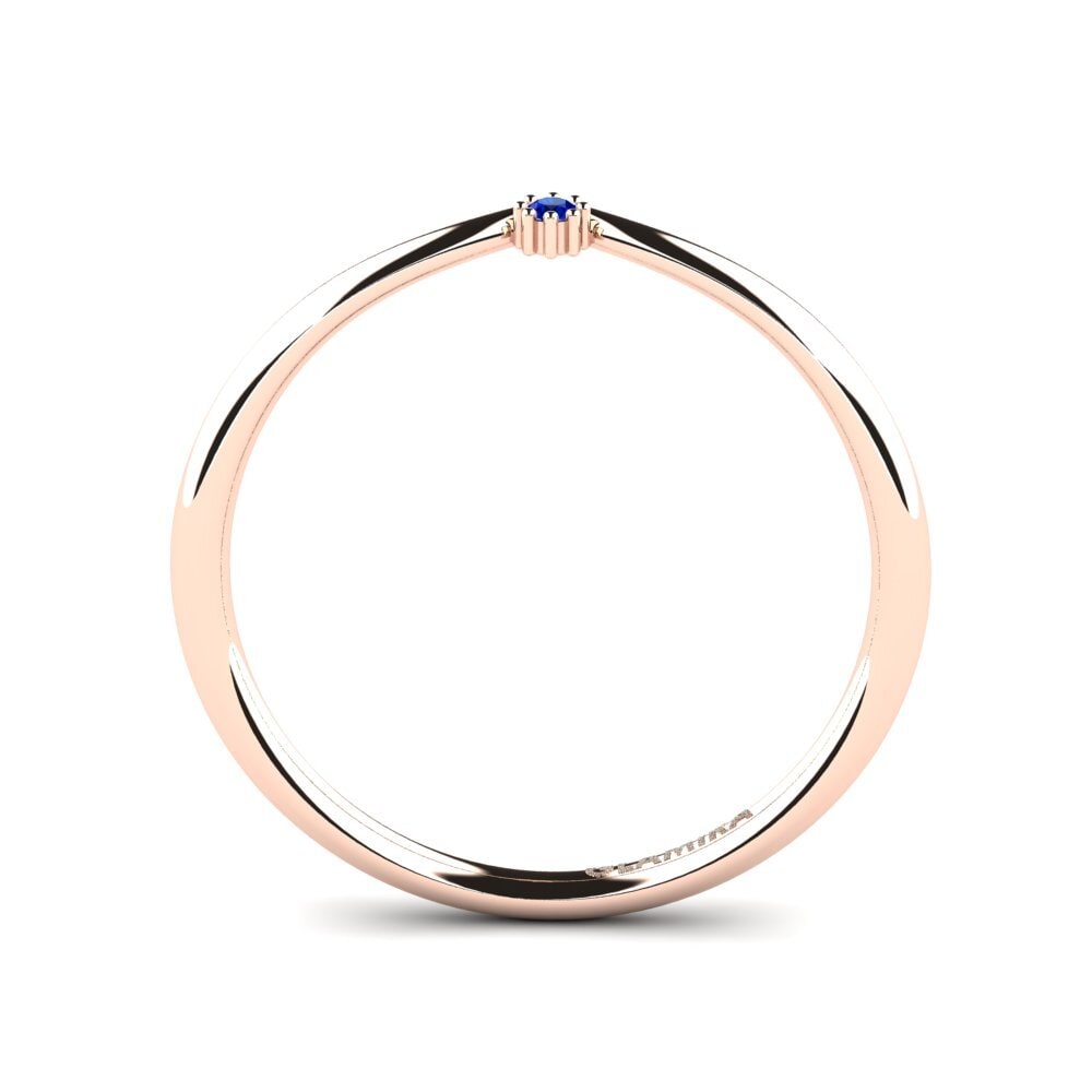 14ct Rose Gold Sapphire Engagement Ring Angelika