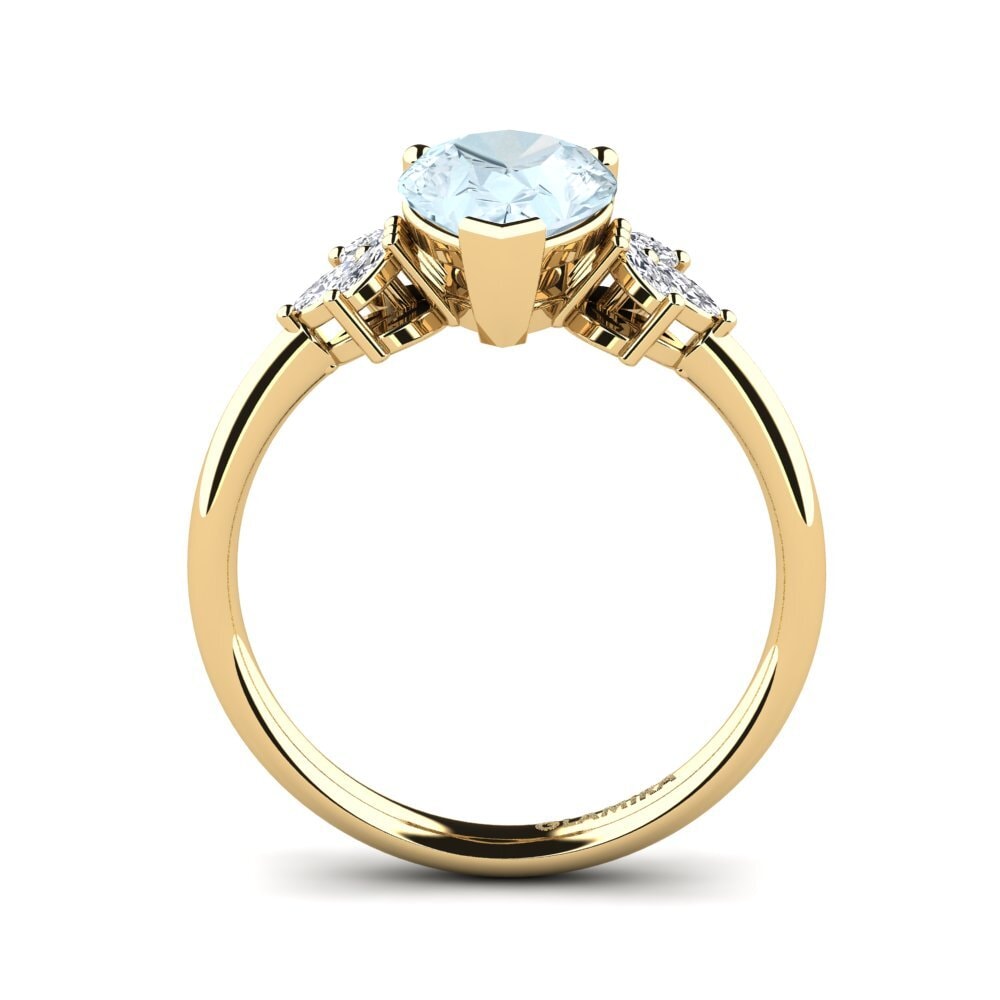 Aquamarine Engagement Ring Annige