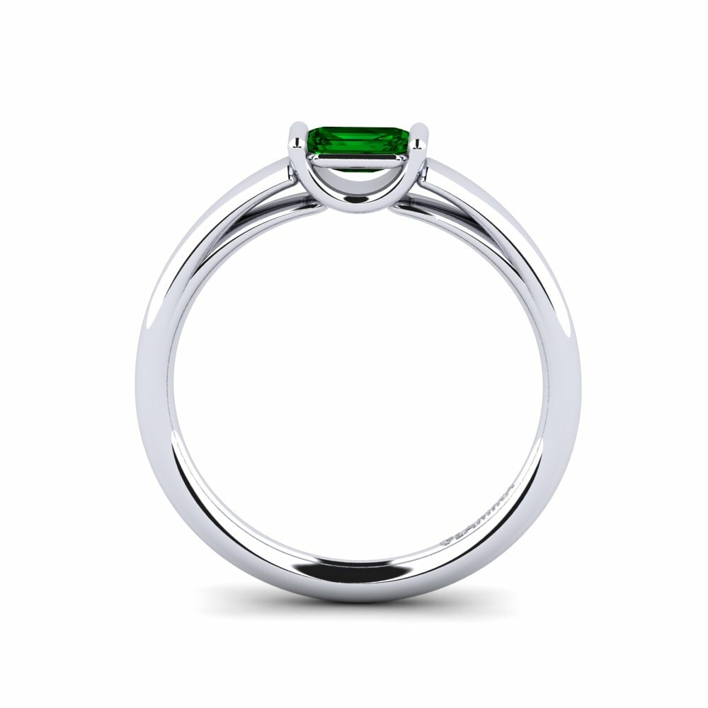 Green Zirconia Engagement Ring Arat