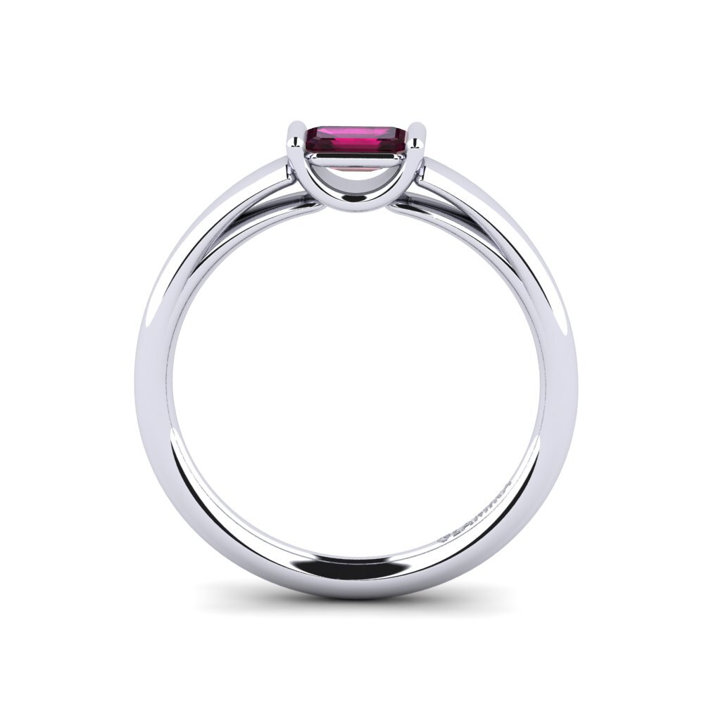 Granate Rhodolite Anillo de compromiso Arat