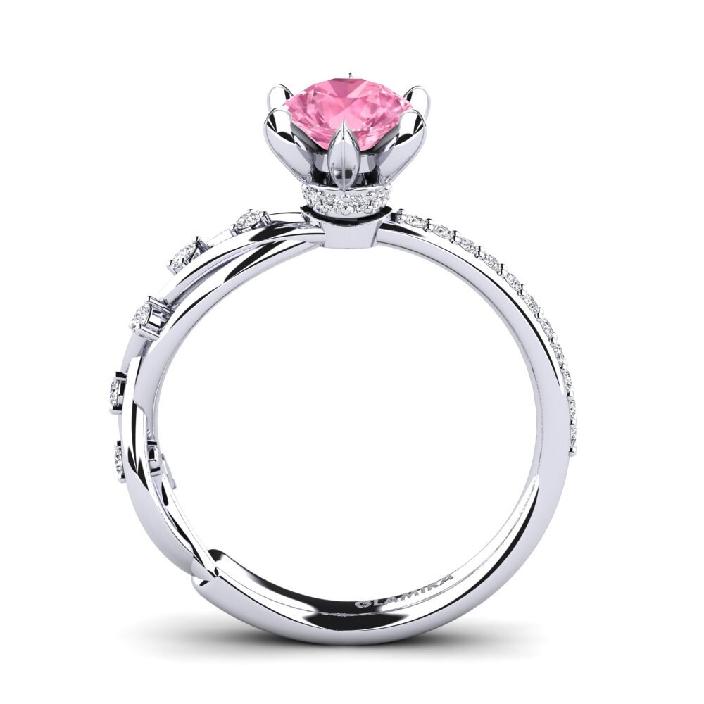 Pink Sapphire Engagement Ring Arla - Round