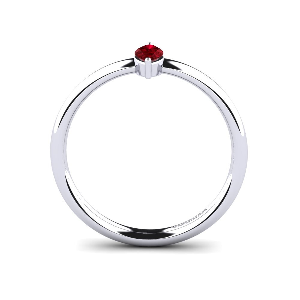 Zircone Rosso Anello da donna Aryan