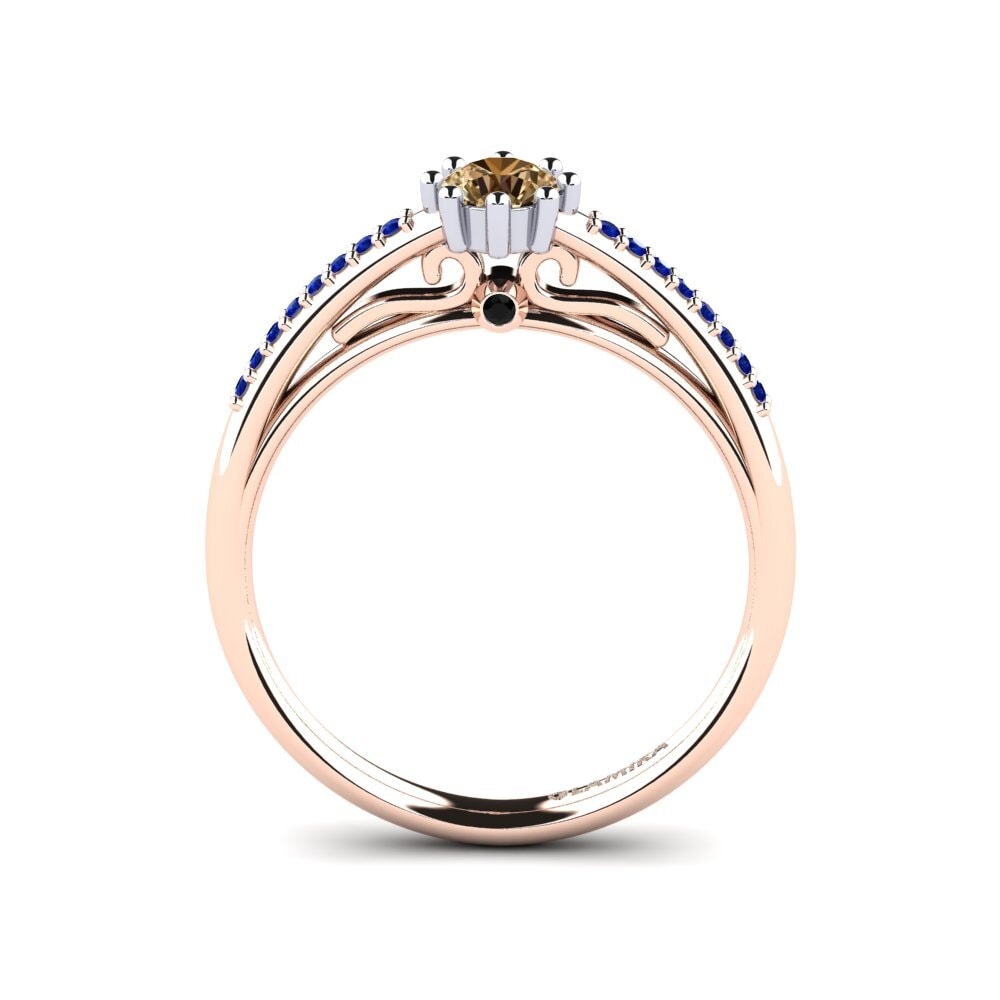 14k Rose & White Gold Engagement Ring Atoryia