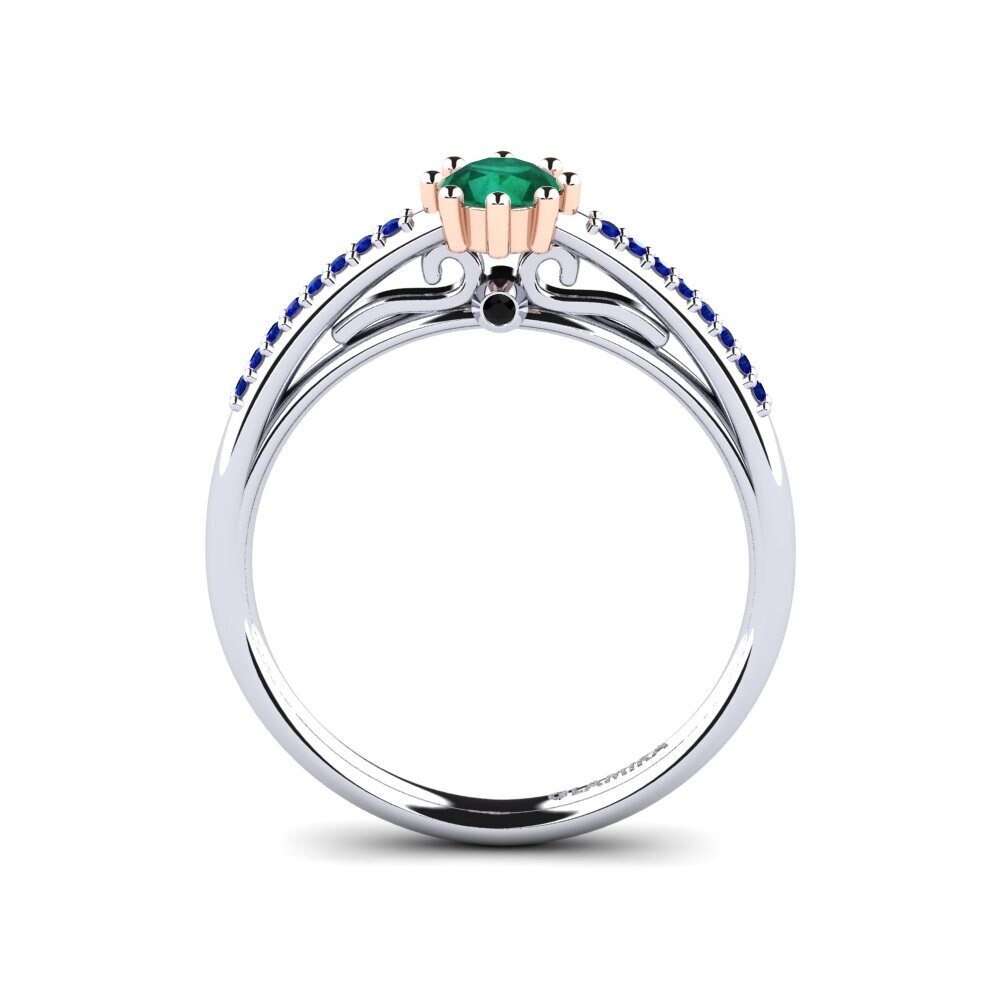 14k White & Rose Gold Engagement Ring Atoryia