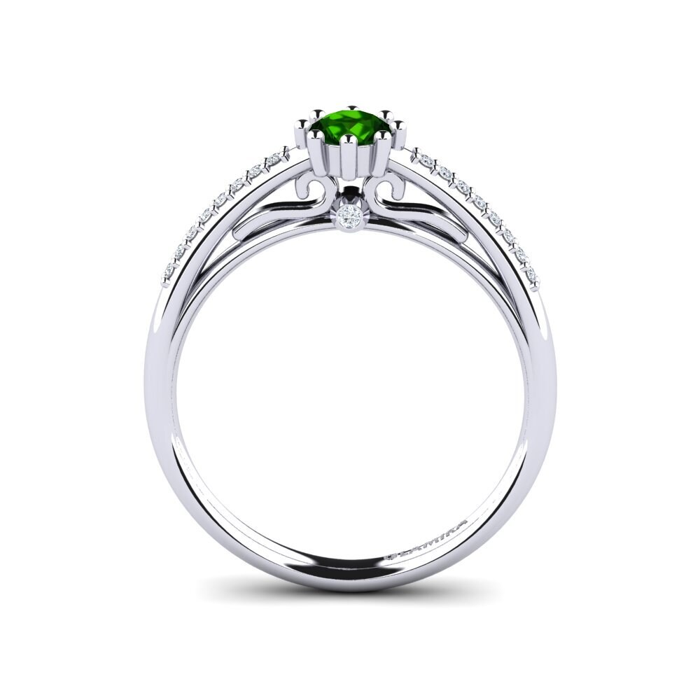 Green Tourmaline Engagement Ring Atoryia